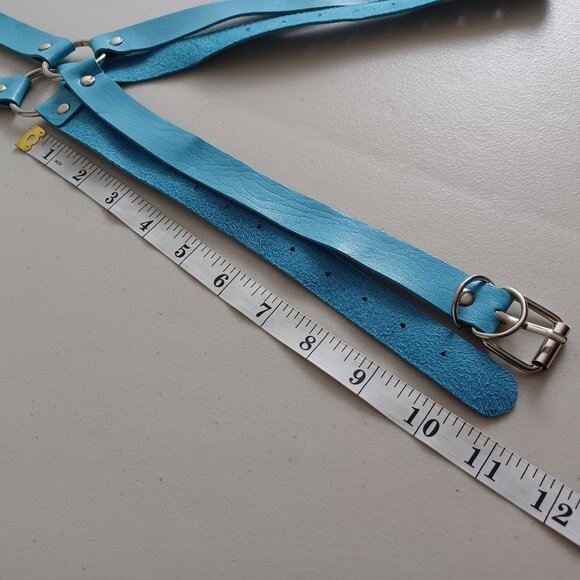 Leather Harness with Angel Wings - Picture 10 of 12